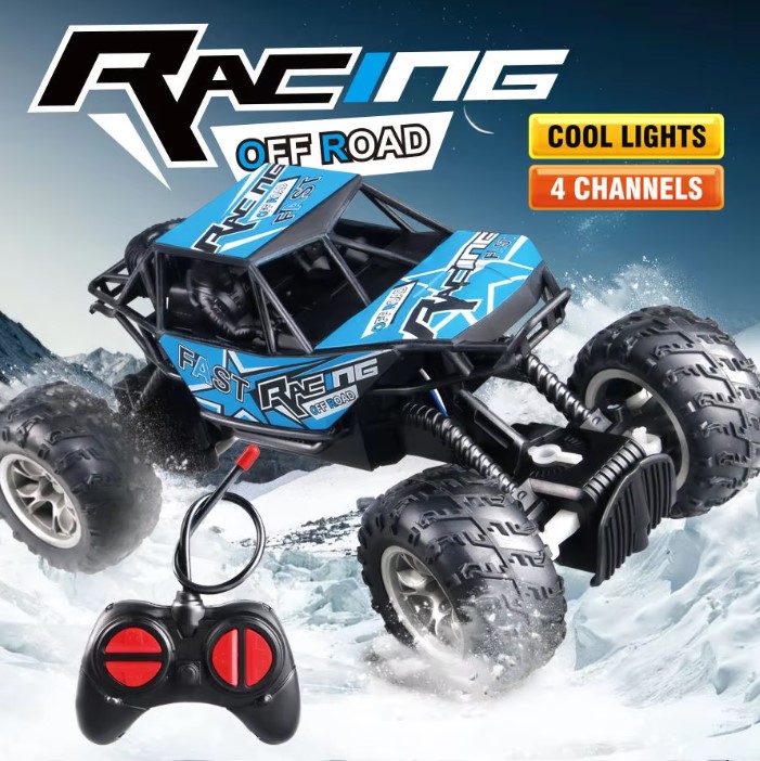 Monster Truck Remote Control Car with Smoke RC Toy for Boys High Speed 1:18 Die-Cast Remote Control Toys For Kids Off-Road Racing Truck