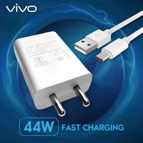 Vivo Original Charger 44W Flash Charge with Cable 3.1 A  | TYPE C
