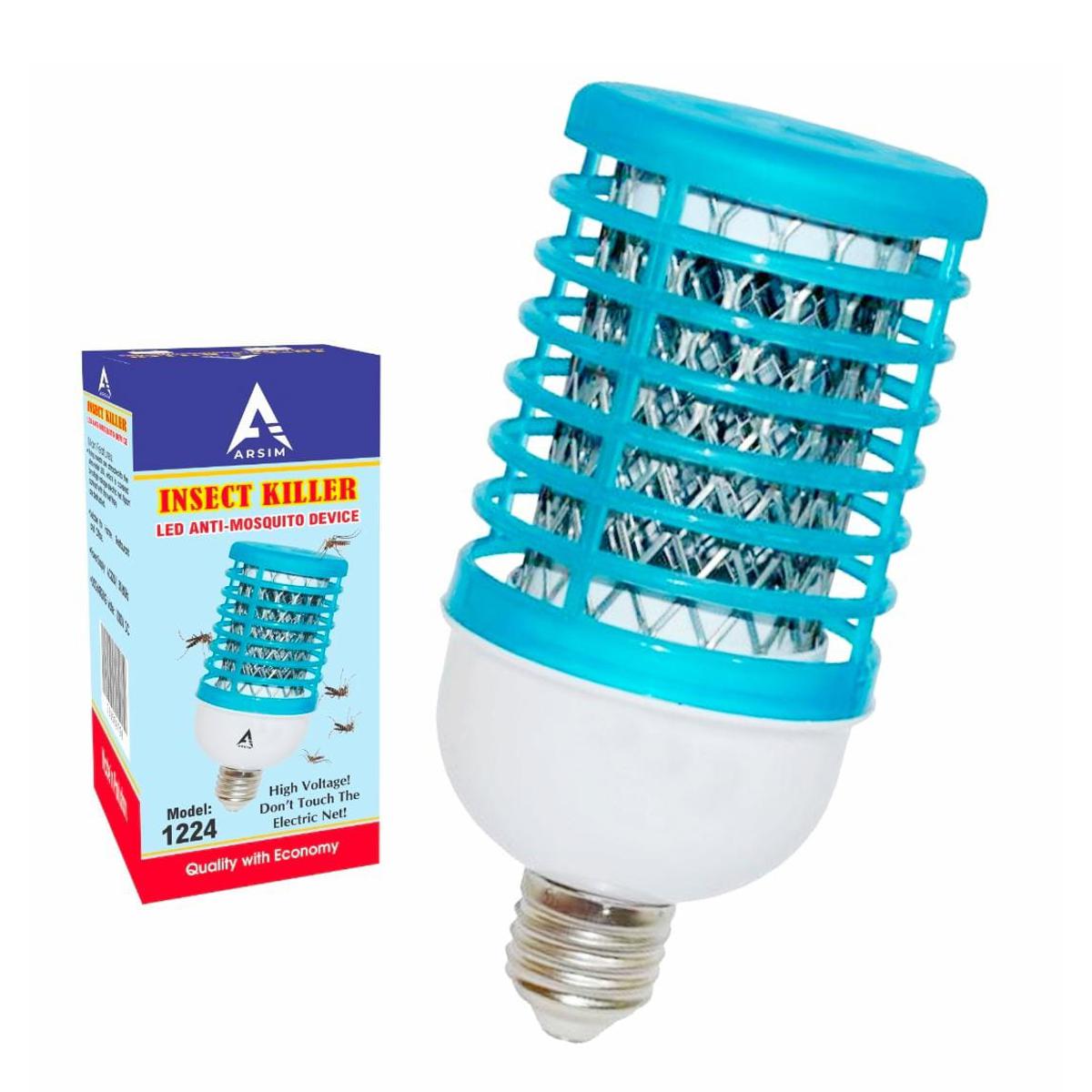 ARSIM Mosquito swatter bulb with LED light - Electric mosquito zapper lamp - Insect  machine