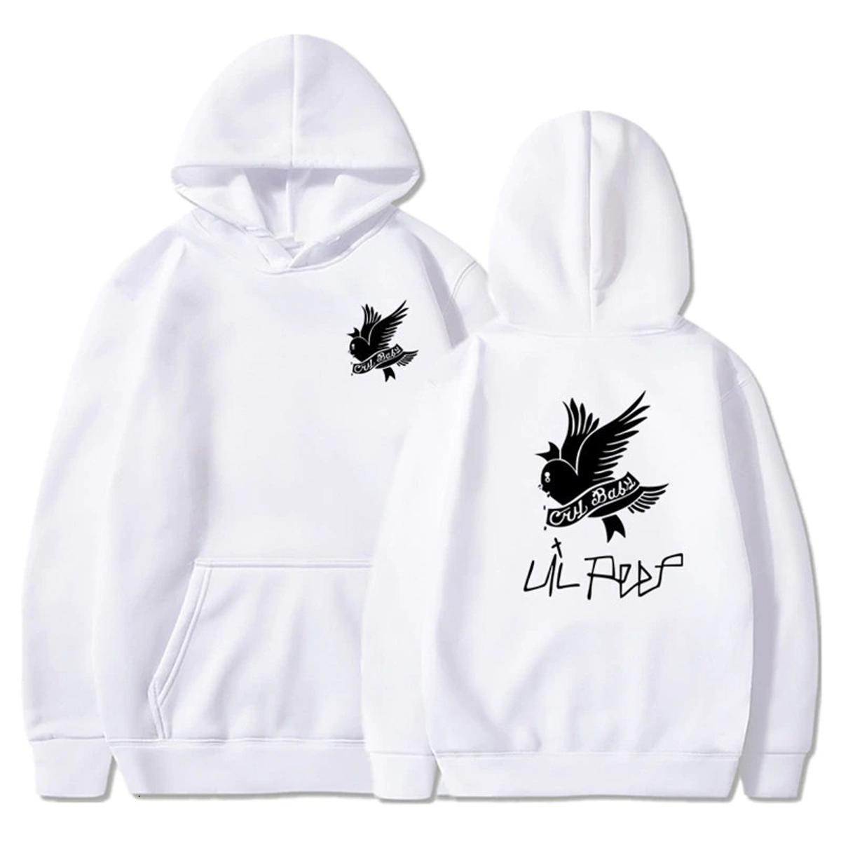 Lil peep hoodie white hotsell