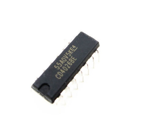 CD4026 Johnson Decade Counter/Divider With Decoded 7-Segment Display IC