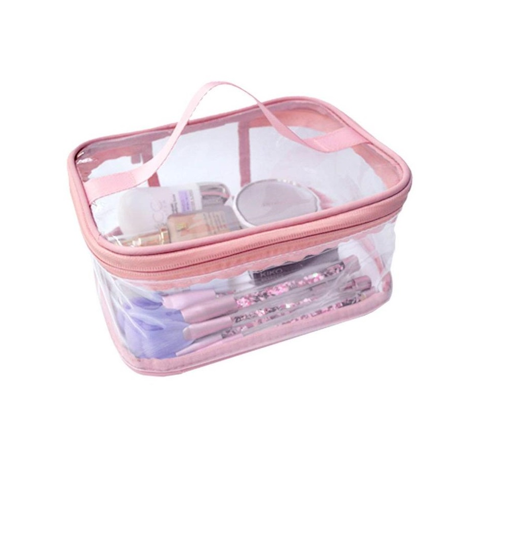 Makeup Organizer Bag - Waterproof Cosmetic Pouch | Travel Vanity Box | Jewellery Storage Case for Women | Portable Toiletry Kit