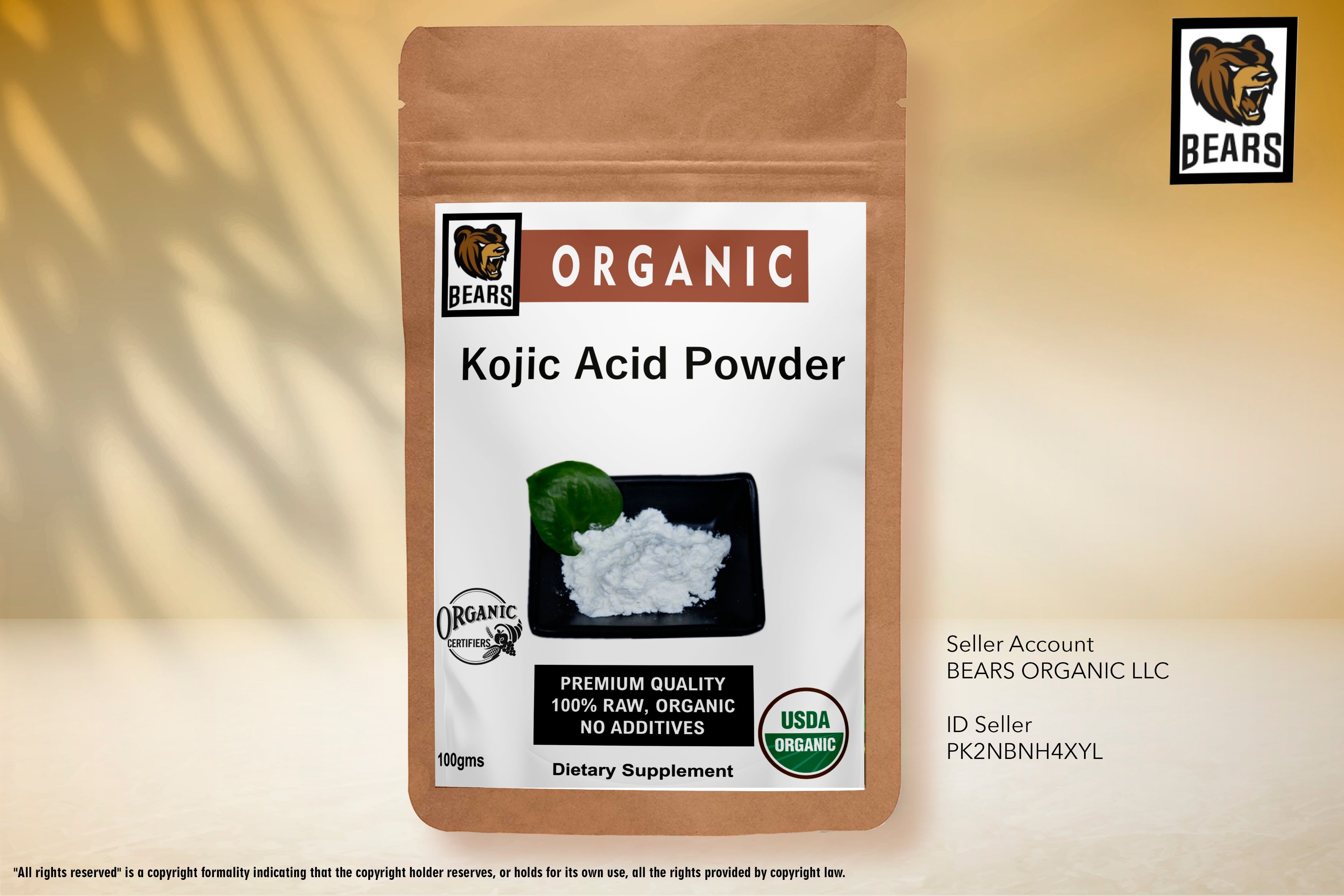KOJIC ACID POWDER 100gm | Daraz.pk
