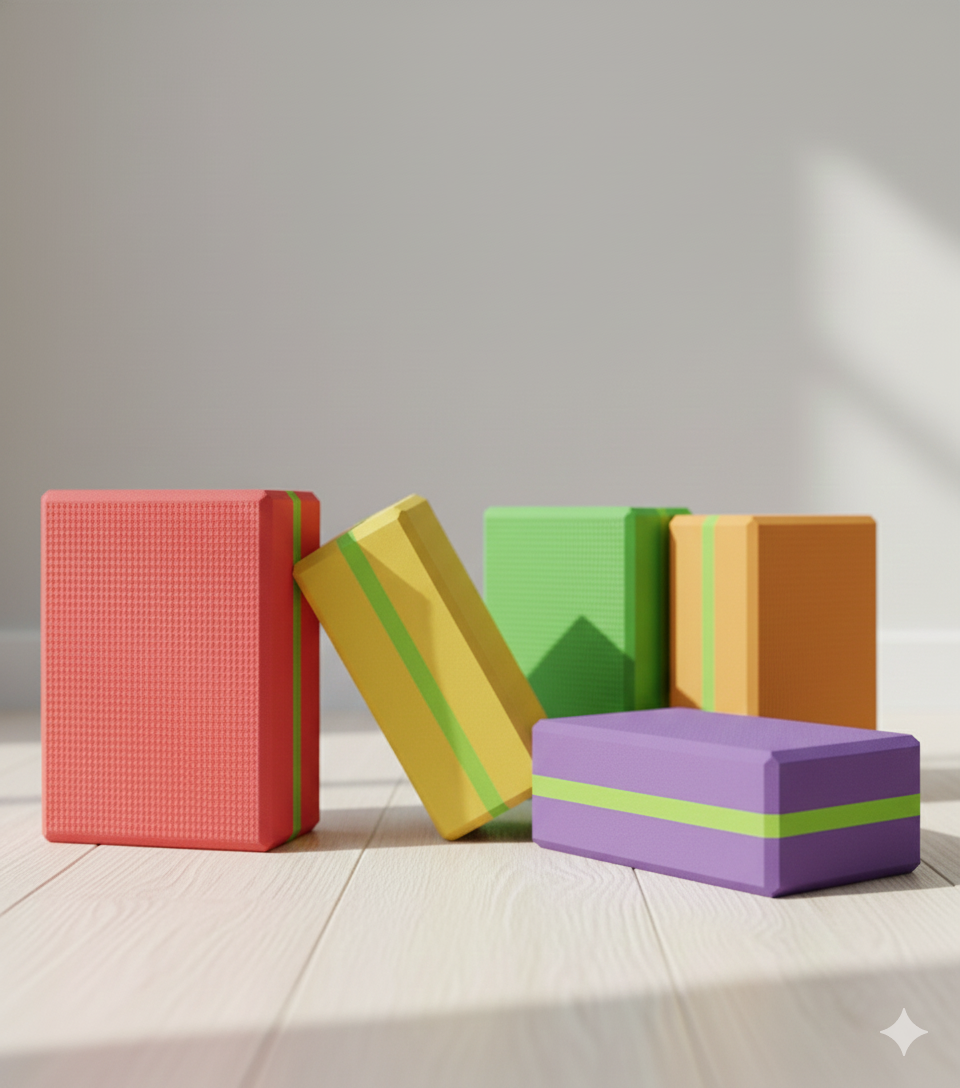 Yoga Block / Yoga Brick EVA Foam – Non-Slip, Lightweight, Durable – Best Quality for Home & Gym Use