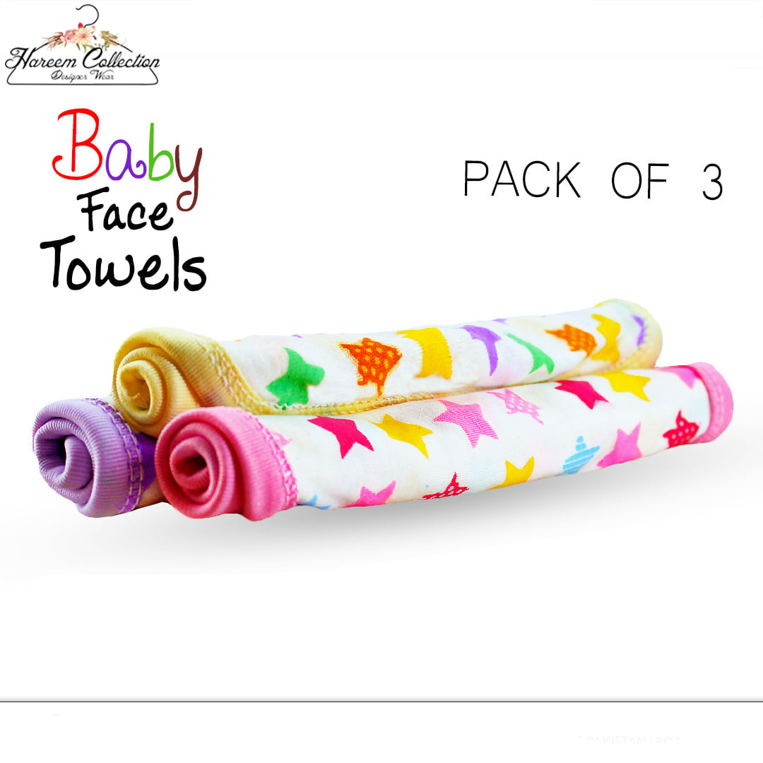 Pack Of 3 Baby Face Towels