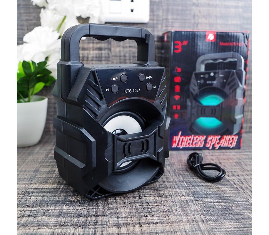 Portable Bluetooth & Rechargeable Speaker with Light + SD Card + FM ...