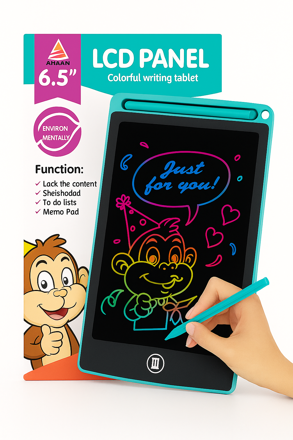 12-Inch LCD Writing Tablet for Kids | Erasable Digital Drawing Pad | Single & Multi-Color Doodle Board | Educational Learning Toy | Best Gift for 3-8 Year Old Boys & Girls