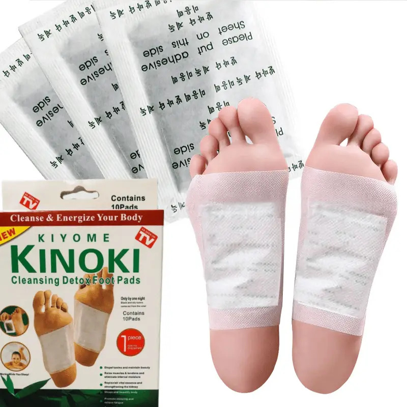 10 Pieces Detox Foot Patches Pads – Natural Herbal Cleansing Foot Pads for Body Detox & Relaxation | Reduces Swelling, Relieves Heel Pain, Improves Blood Circulation & Sleep Quality, Perfect Foot Care for Men & Women