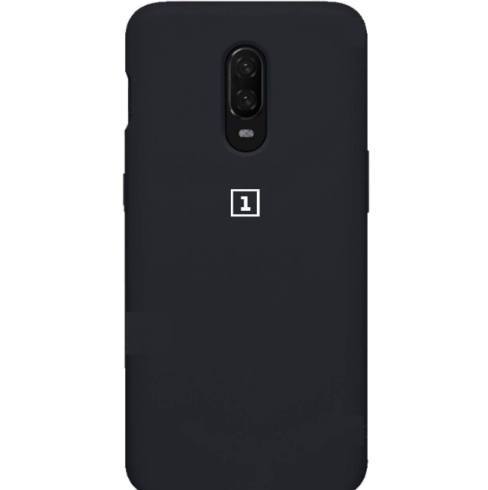 One Plus 6t Soft Silicone TPU Case Cover Matte Black Protective Rubber Slim Fit Drop Protection