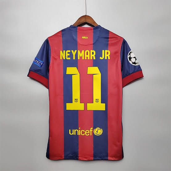 Orignal Neymar Jr Barcelona T-Shirt Football Available