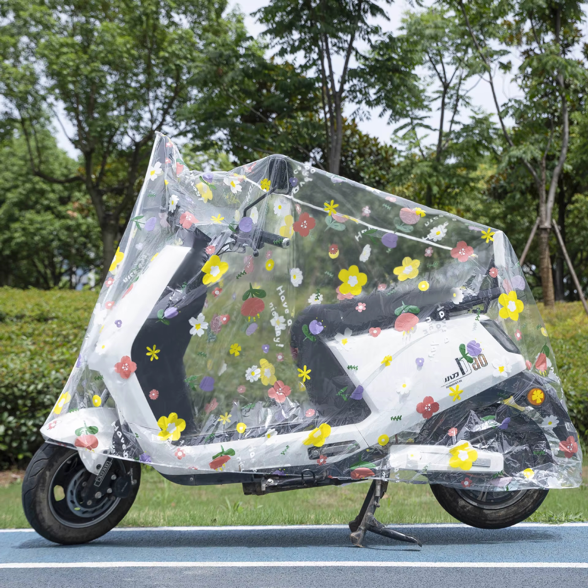 Scooty Cover Waterproof Dustproof Full Body Rain Protection Cover for Electric Scooter & Scooty