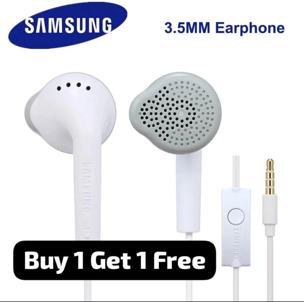 Buy 1 Get 1 Free | L29 Handsfree | Universal 3.5mm Earphones | Heavy Bass & Clear Sound | Compatible with All Android Devices.