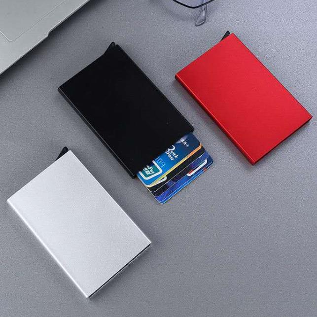 New Automatic Metal Pop Up Card Holder Wallet for Men and Woman Slim wallet Small Card holder