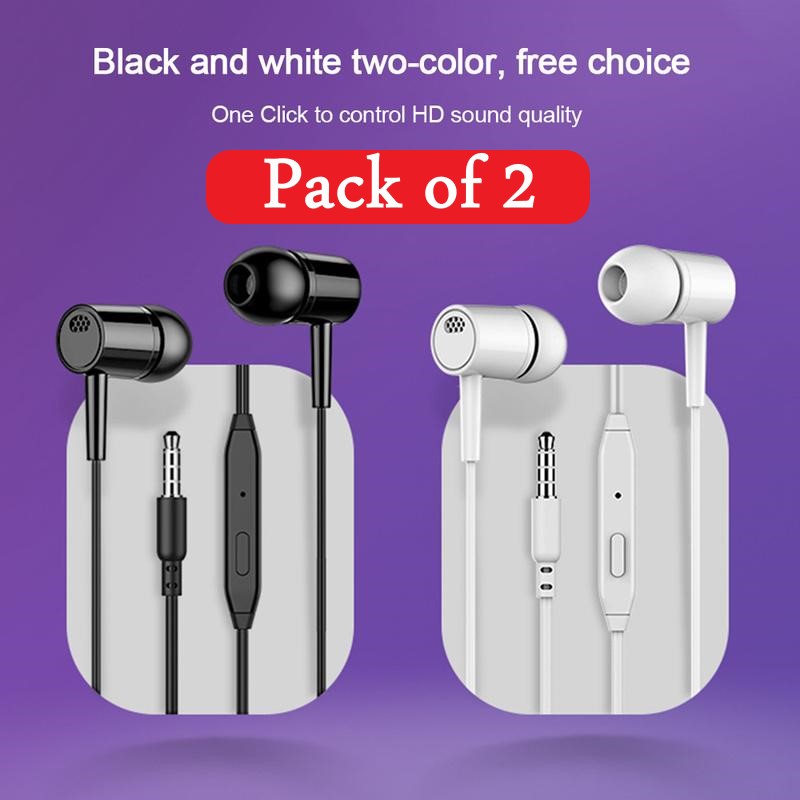 L29 Wired Handsfree | Universal 3.5mm Earphones | Heavy Bass & Clear Sound | Compatible with All Android Devices.