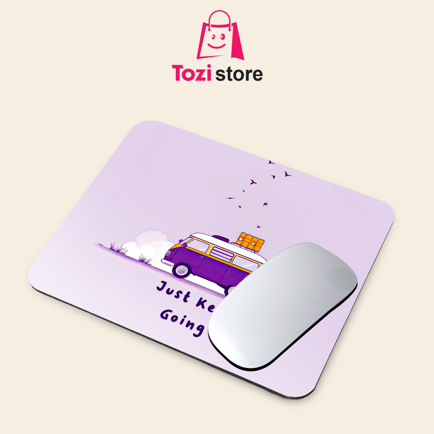 Gaming Mouse Pad Premium 8" x 6.5 Thick Non-Slip Rubber Base, Smooth Cloth Surface for Precision Control - Tozistore price in Pakistan