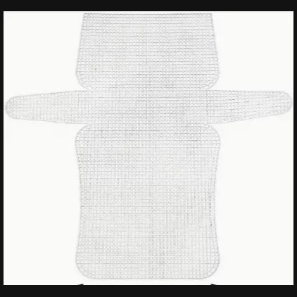 3PCS Plastic Mesh Canvas Sheets for Crafts  | White DIY Sewing & Embroidery Canvas for Bag Making, Crossbody, Purse, Handbag & Needlework Projects