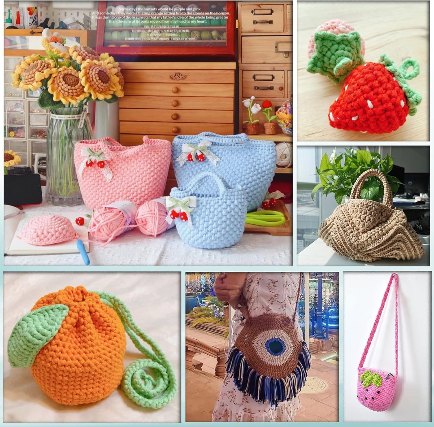 Pack of 8 Baby Soft Multicolor Yarn Set – Premium Knitting, Crochet & Embroidery Thread for Baby Clothes, Hand Sewing, DIY Crafts & Handmade Projects