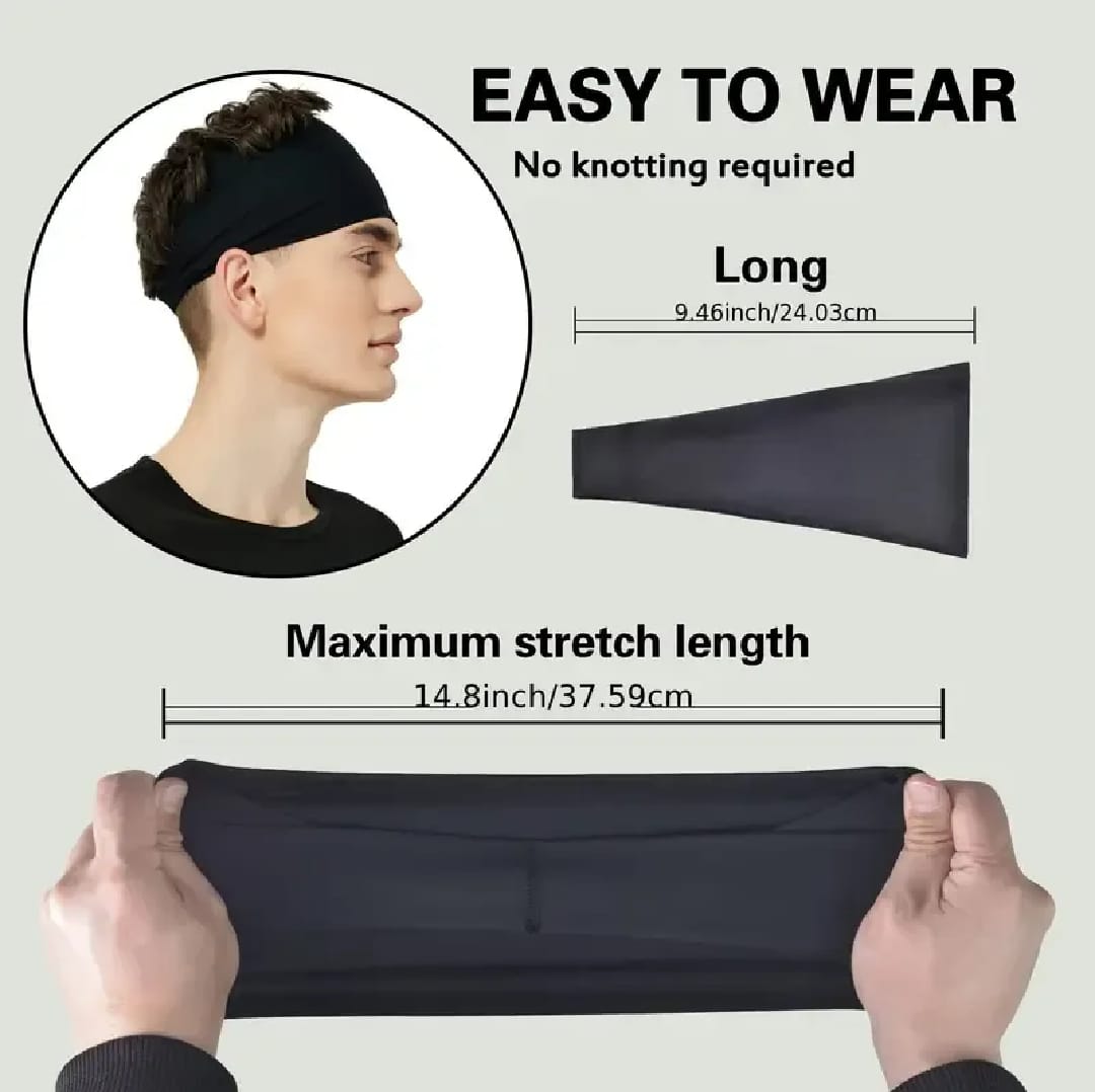 Sports Headbands for Men ,Moisture Wicking Workout Headband, Sweatband Headbands for Running,Cycling,Football,Yoga,Hairband