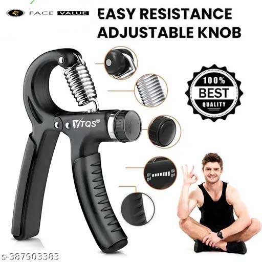 Face Value  Counter 10KG To 60KG Weight Adjustable Professional Counter Hand Gripper for Men & Women | Counter Hand Grip|Finger Exerciser|Power Gripper