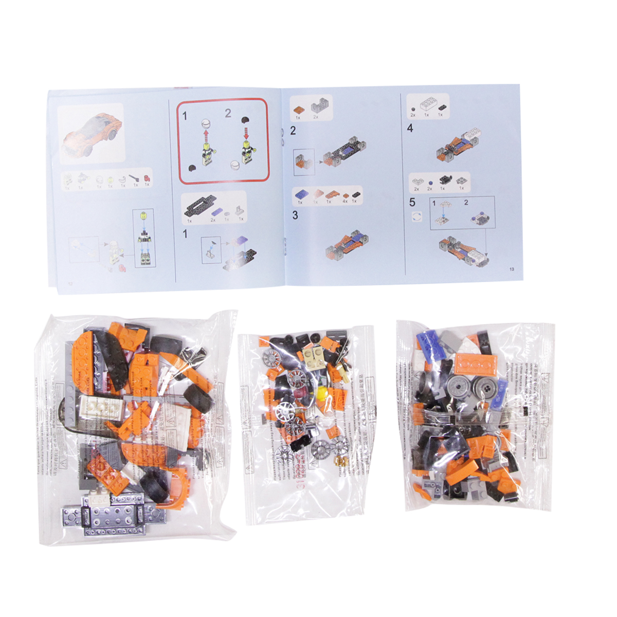 Decool Multificence Forklift Bricks Toys 169+Pcs, Mclaren 720s Vehicle, Forklifter, Sports Racing Car Brick 10 In 1 Block Model Early Educational Learning DIY Toys Model Play Set Compatible Lego For Kids Build Your Skill Gift For Boys & Girls Code: 31028