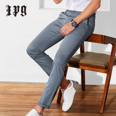 Grey Cotton Jeans Pants for men