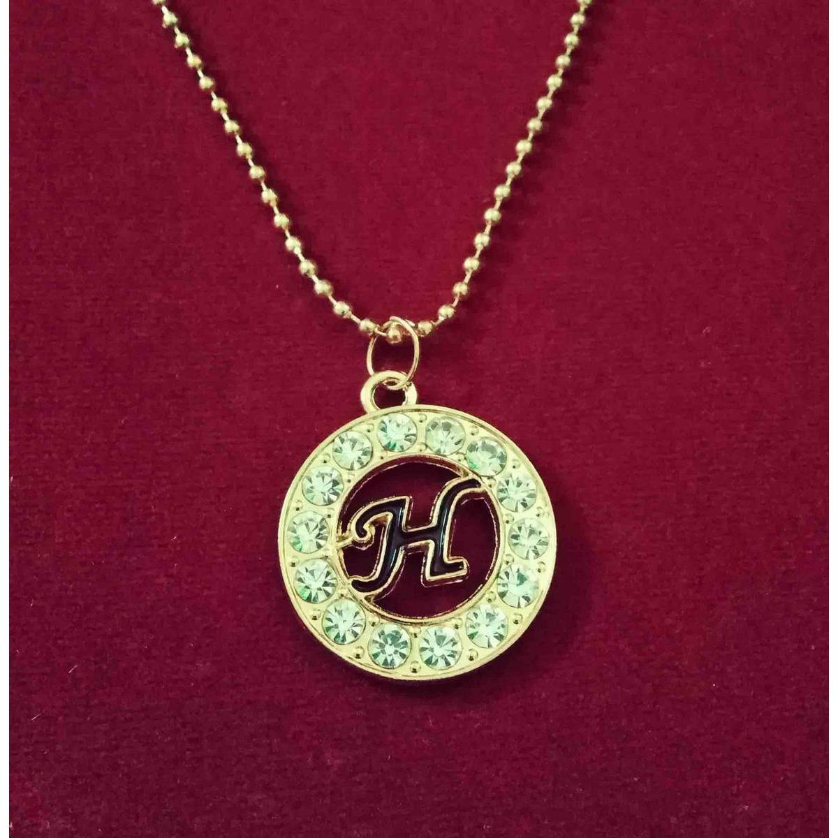 Silver Stainless H Alphabet Locket with 