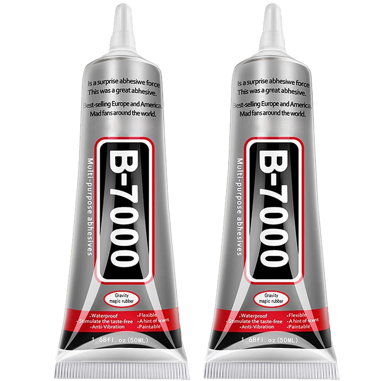 110ML & 50ML B-6000 / B-7000 Clear Glue – Strong Multipurpose Adhesive for Rhinestones, Jewelry Making, Fabric, Beads, Nail Art & DIY Crafts | Moti Mahal Crafts