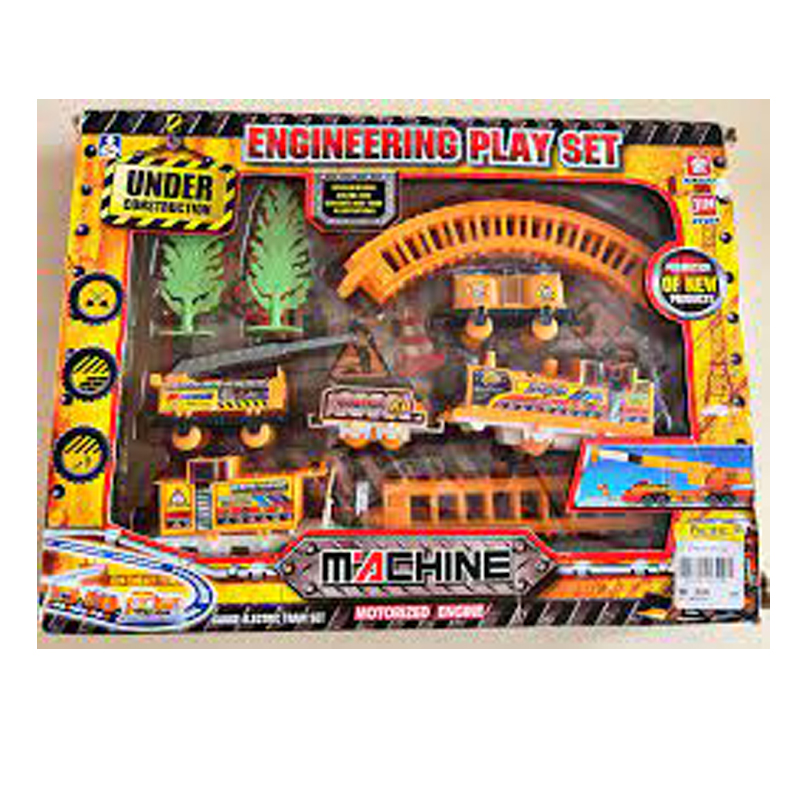Orange Electric Train track for kids play vehicles