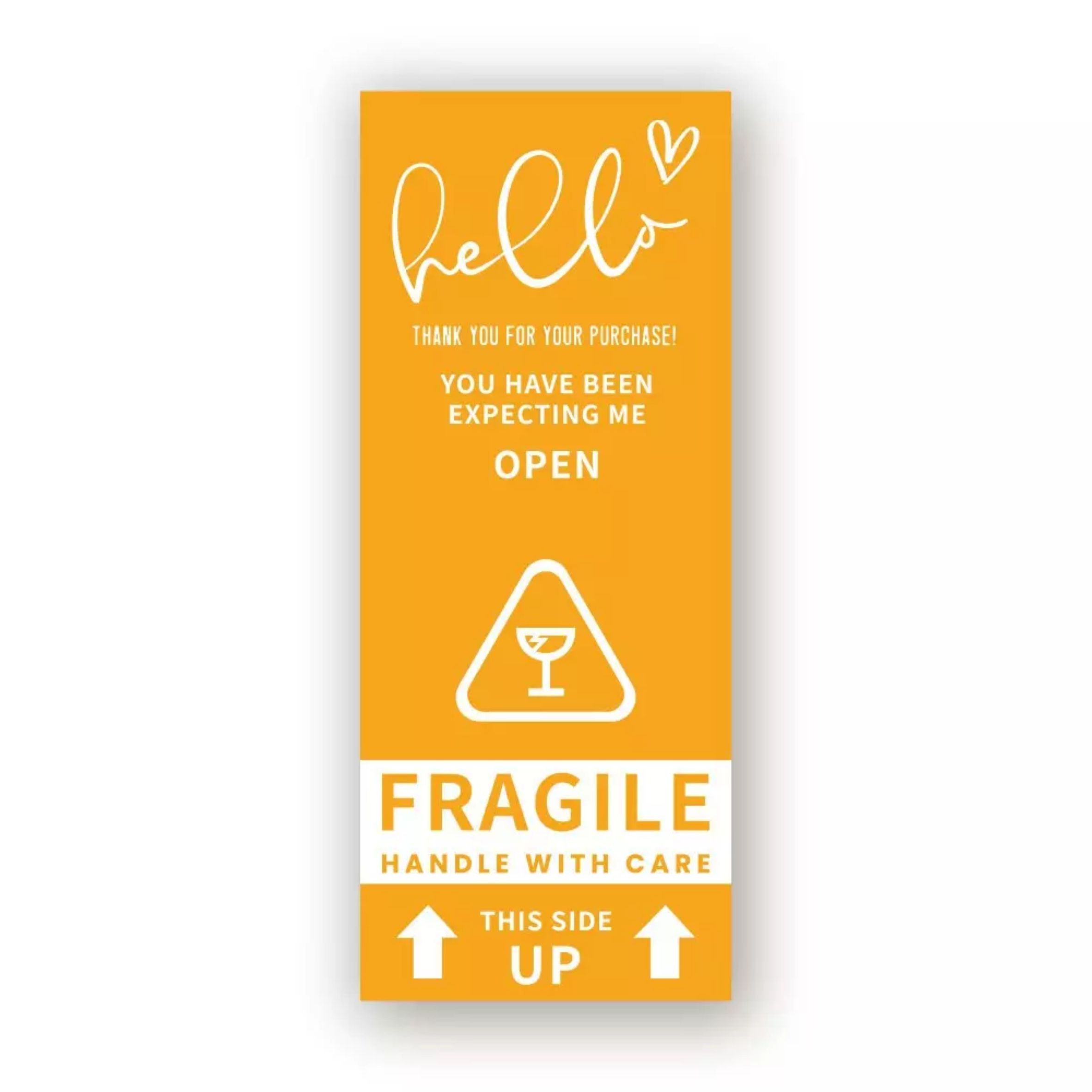 50Pcs/pack Thank You For Purchase Stickers Fragile Handle With Care Labels for Commodity Express Warning Labels Package Sticker
