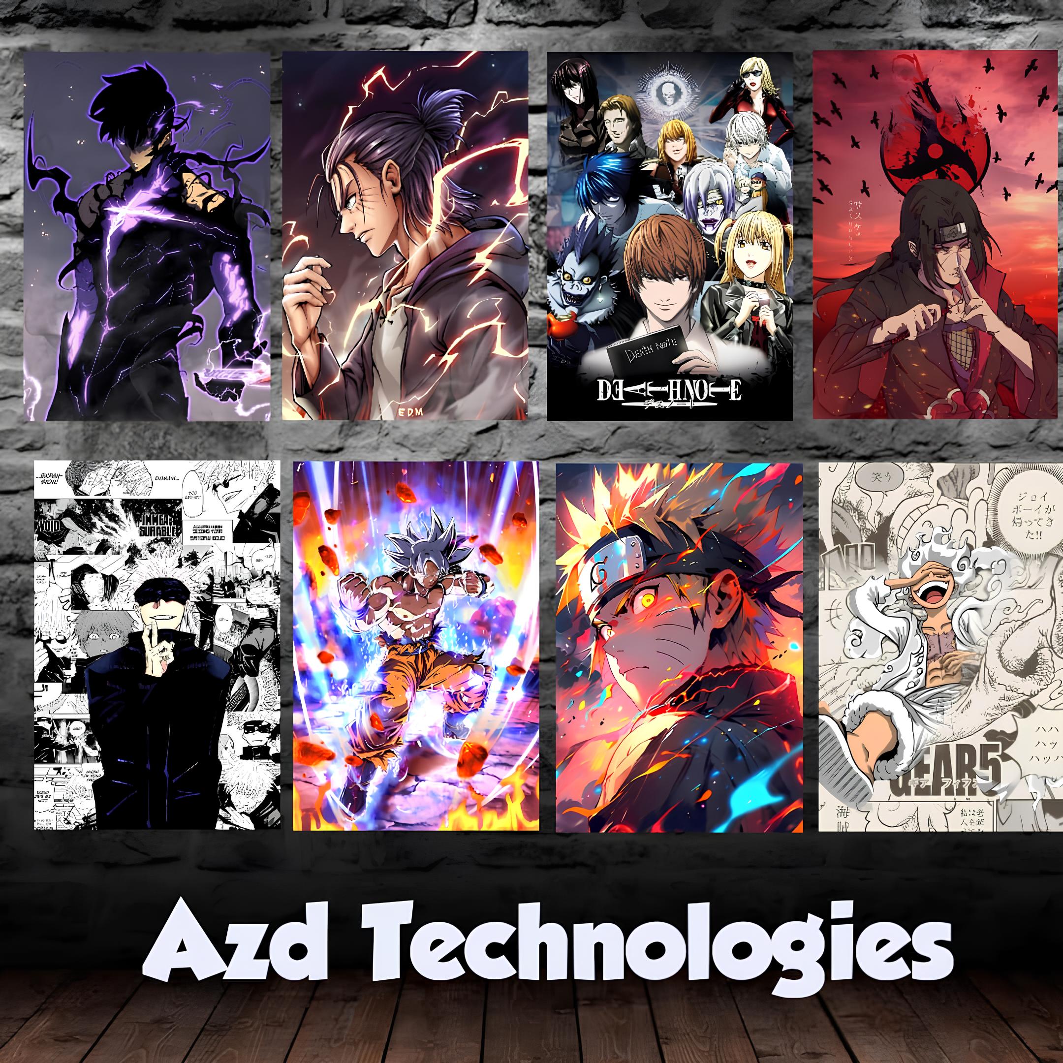 Custom Printed Anime Posters (12x9 Inch)  High-Quality HD Posters  Aesthetic Wall Decor for Anime Fans Posters Customizable Wall Art