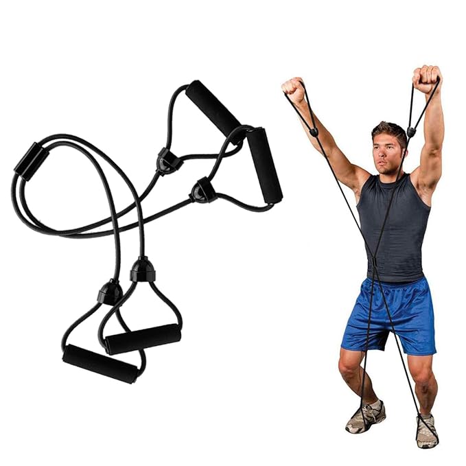 Fitsy X Resistance Tube for Workout Full Body Exercise Resistance Bands