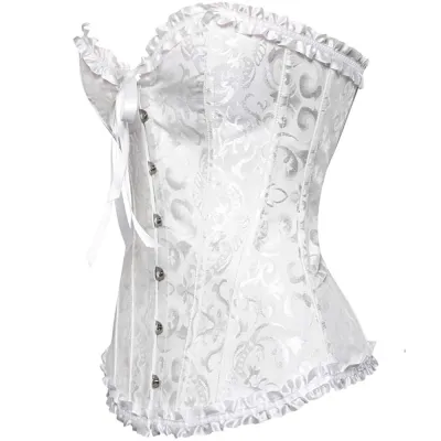 Silk Road Traders Waist Trainer Lingerie Overbust Corset With G-String