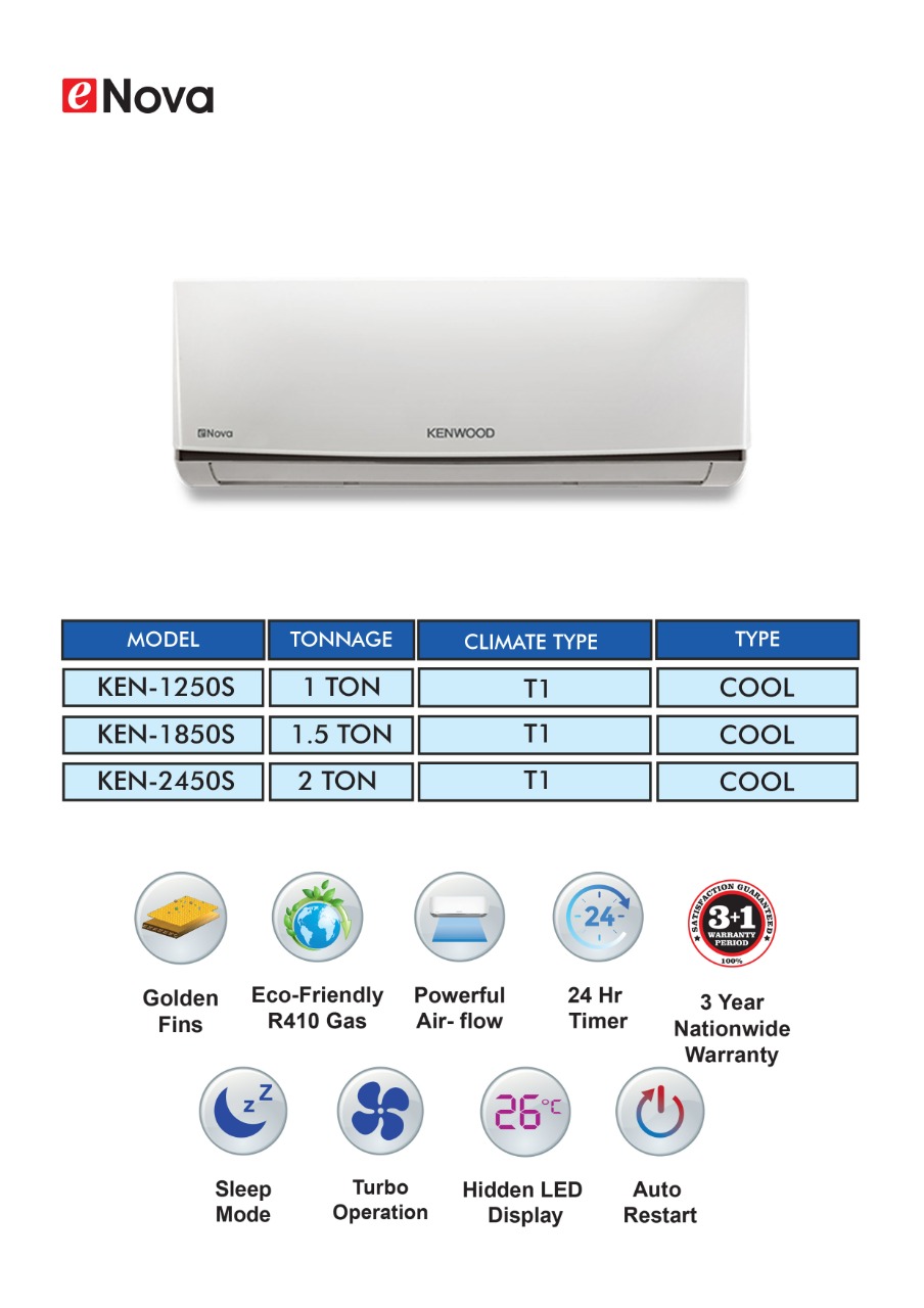 kenwood 1 ton ac non inverter