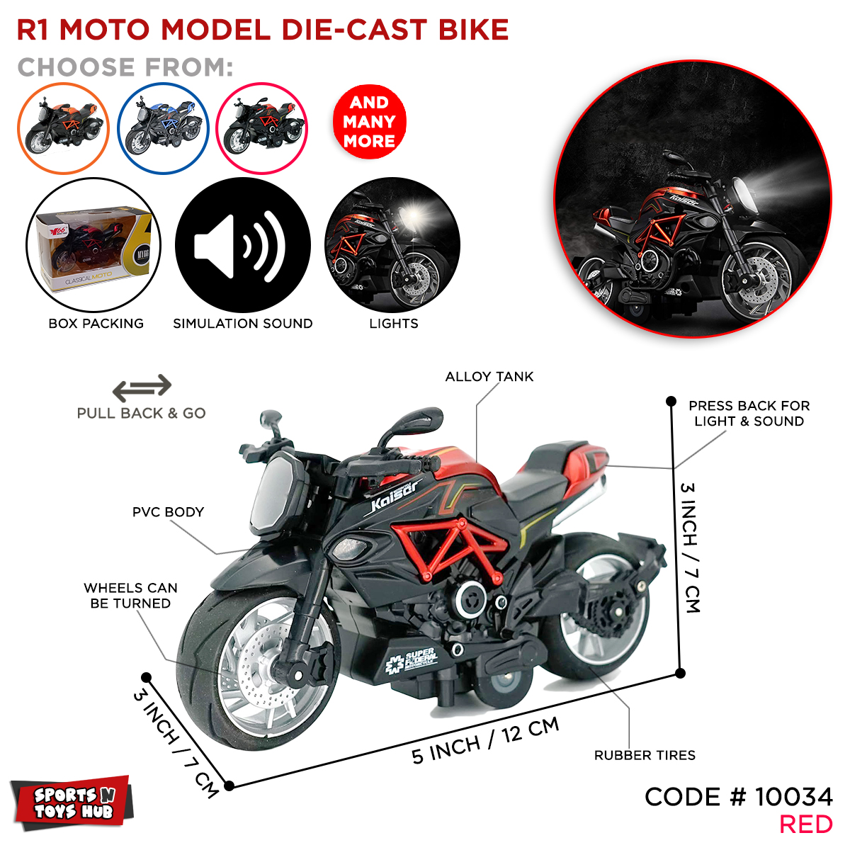 R1 Classical Moto Diecast Bike Agusta Model Motorcycle Toys Die Cast Two Wheel Racing Sports Pull Back Motorbike Alloy Tank & Plastic Model Kit With Music Sound & Light, Special Edition Children Race Vehicle For Girls Boys & Kids