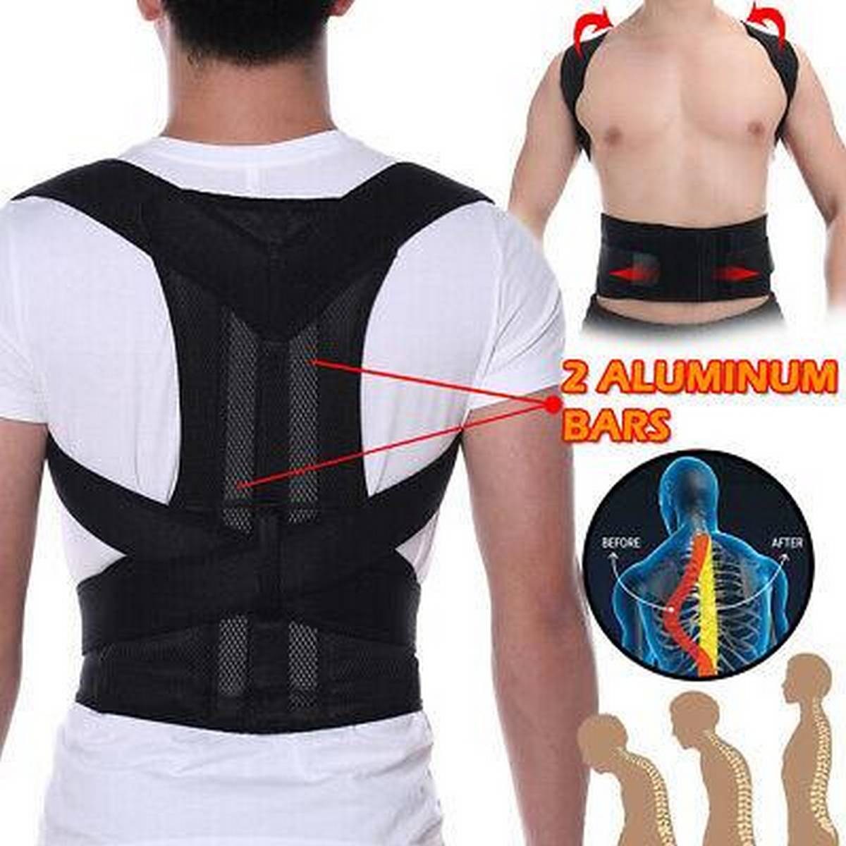 back shoulder support belt