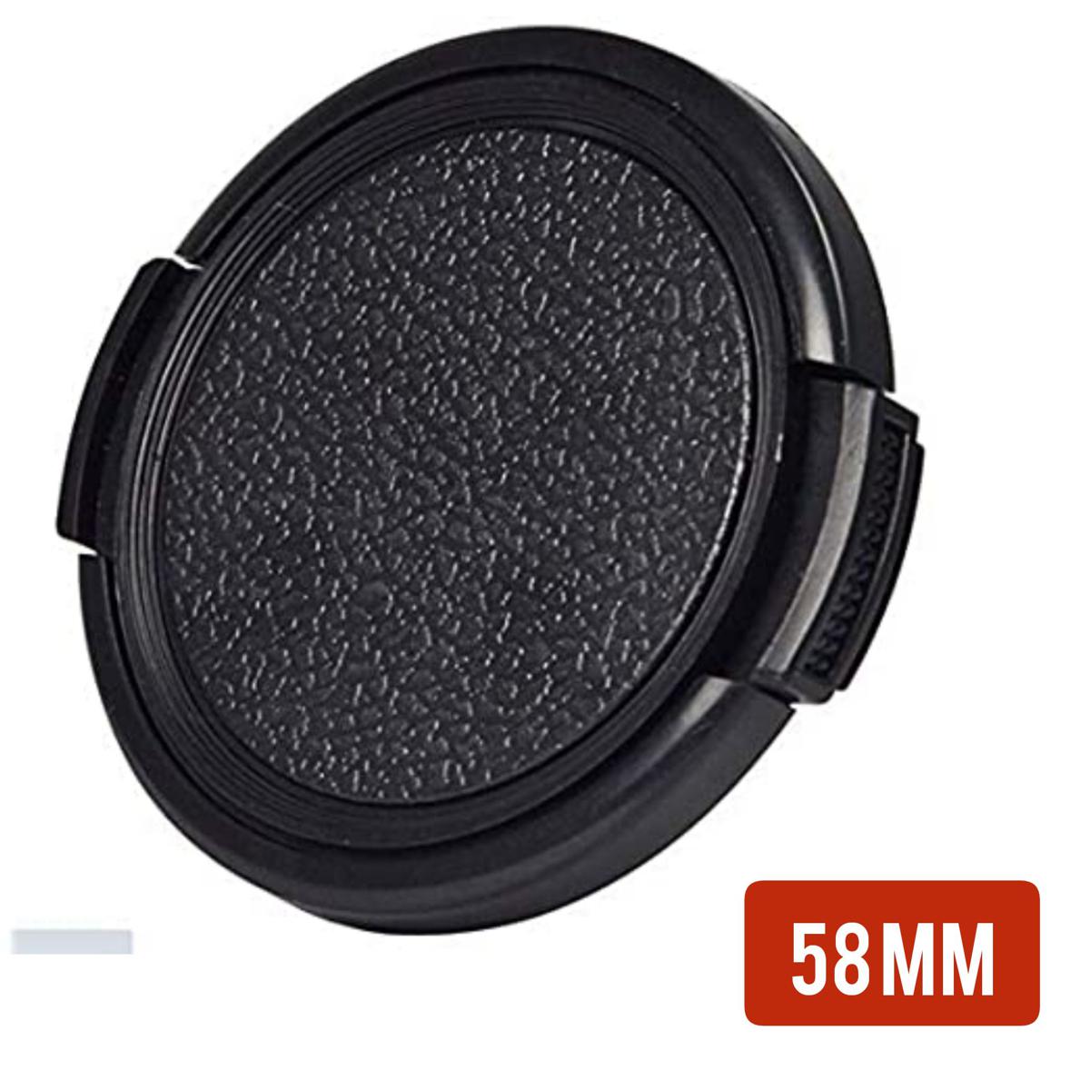 58mm Snap Front Lens Cap for Nikon Canon Pentax Sony SLR DSLR Camera DC 58mm