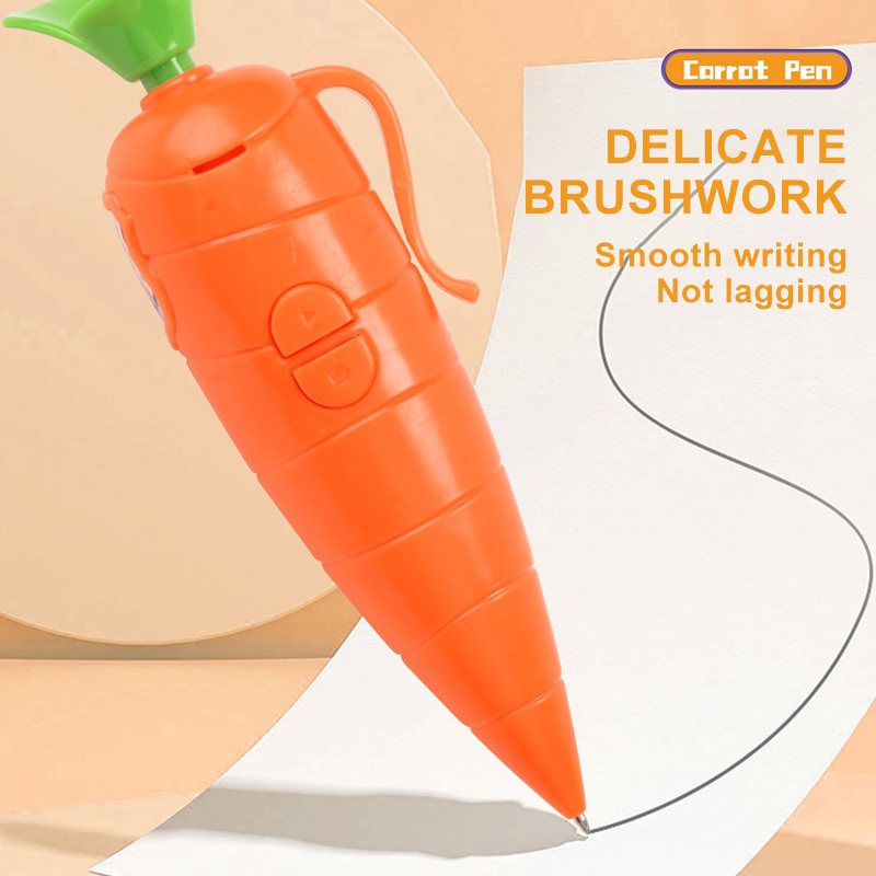 Signature Pen Can Record Audio Recording Pens Carrot Shape Writing Recording Pen Recording For 60 Seconds