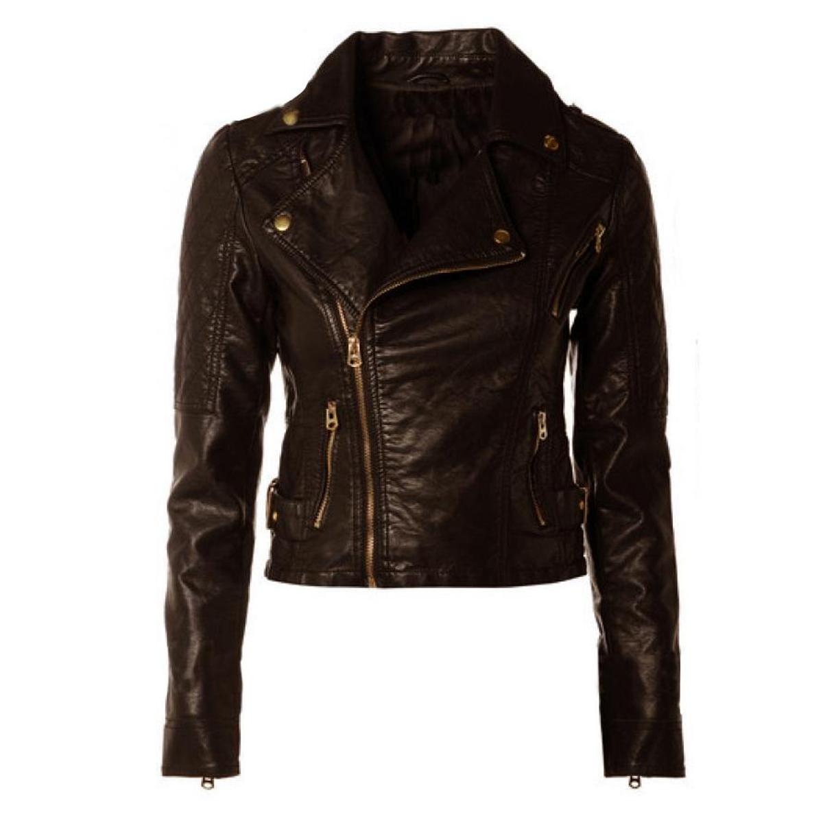 Brown Ladies Leather Jacket For Women