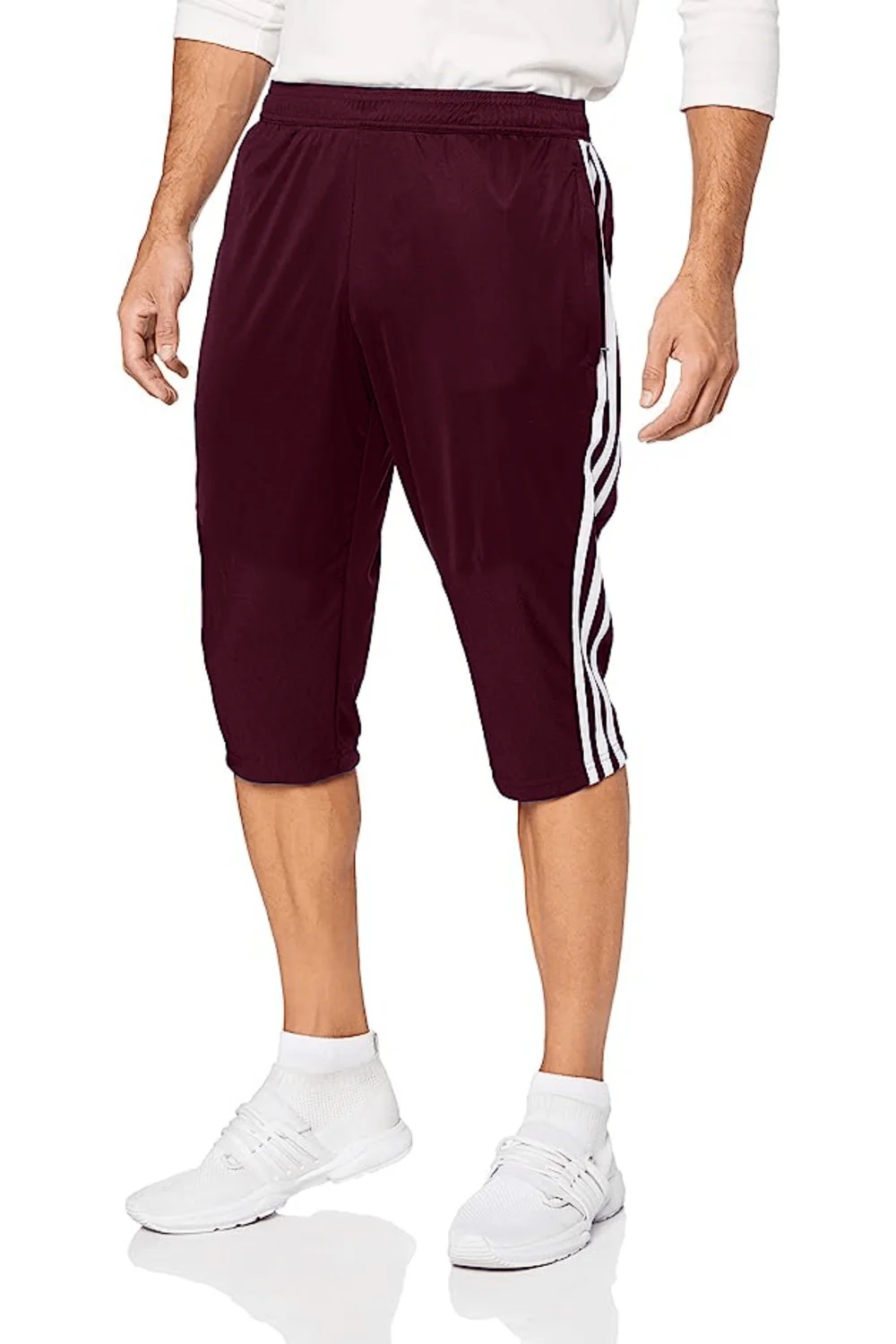 Men's Jersey Cotton  Shorts Maroon Color for Men – Soft Breathable Comfortable Casual Nightwear Lounge Wear Pajama Shorts Elastic Waist Summer Home Wear Durable Stylish Three Quarter Pants for Men Pakistan