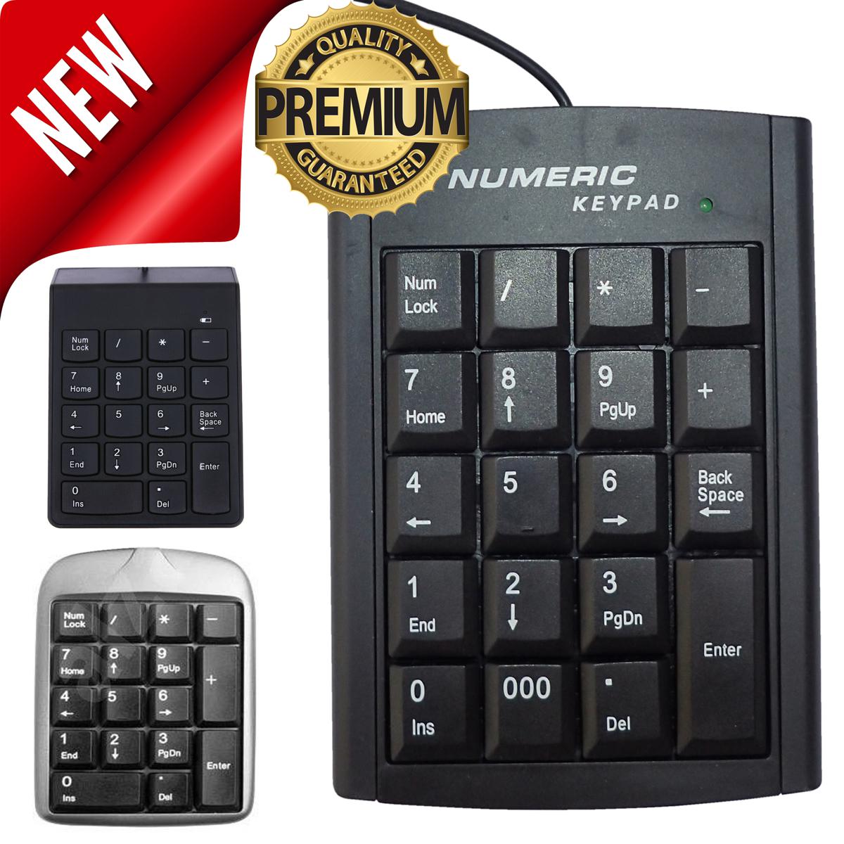 USB Wired Numeric Keypad - High Quality Digital Numbers Numpad - Best Small Numpads For Financial Accounting - Genuine Wire External Num Pad Keypads Keyboards - New Portable Ultra Slim Mini USB Number Keyboard For Desktop PC Laptop