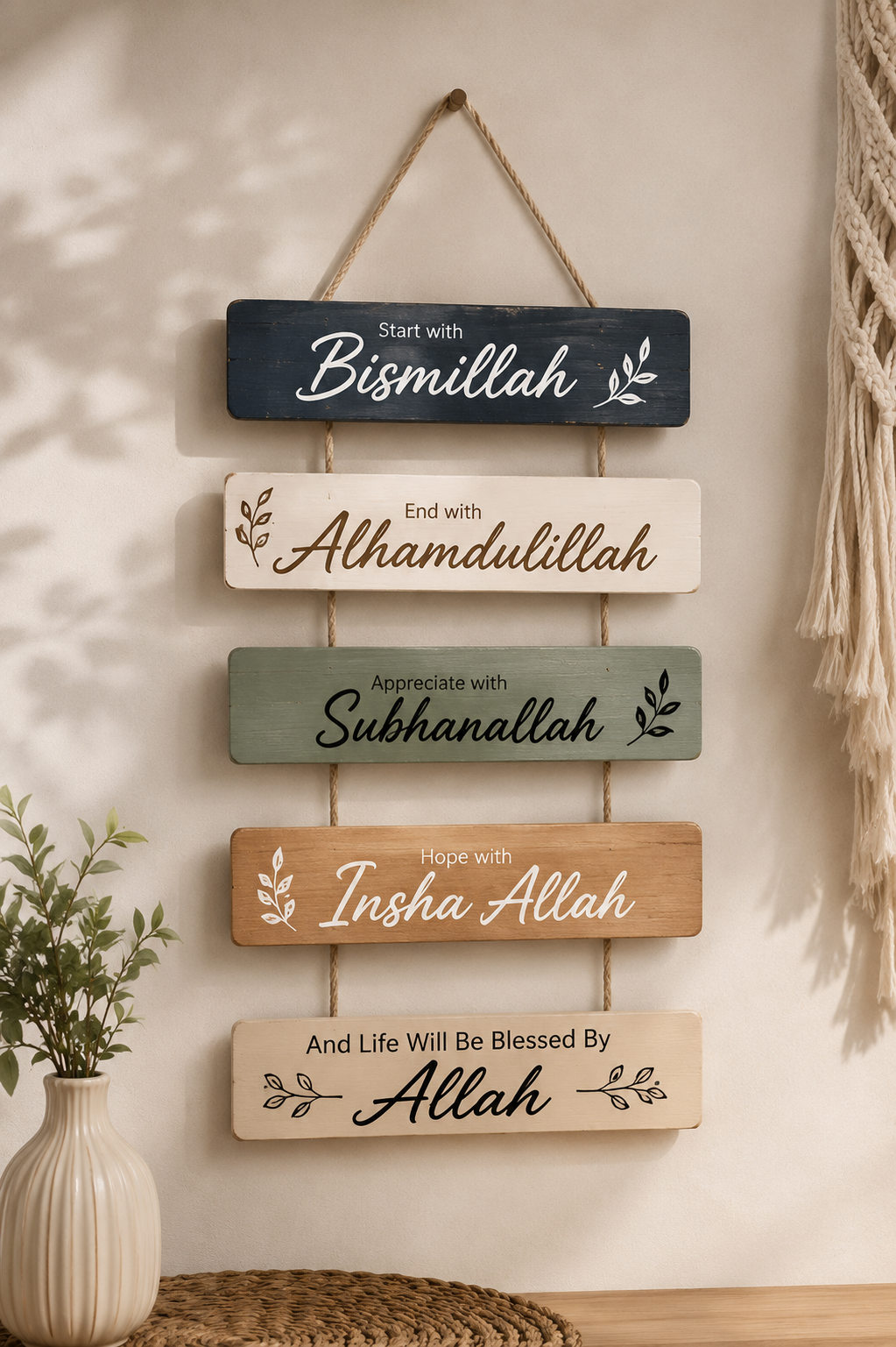H&S Wooden Wall Hanging quotes for home decoration