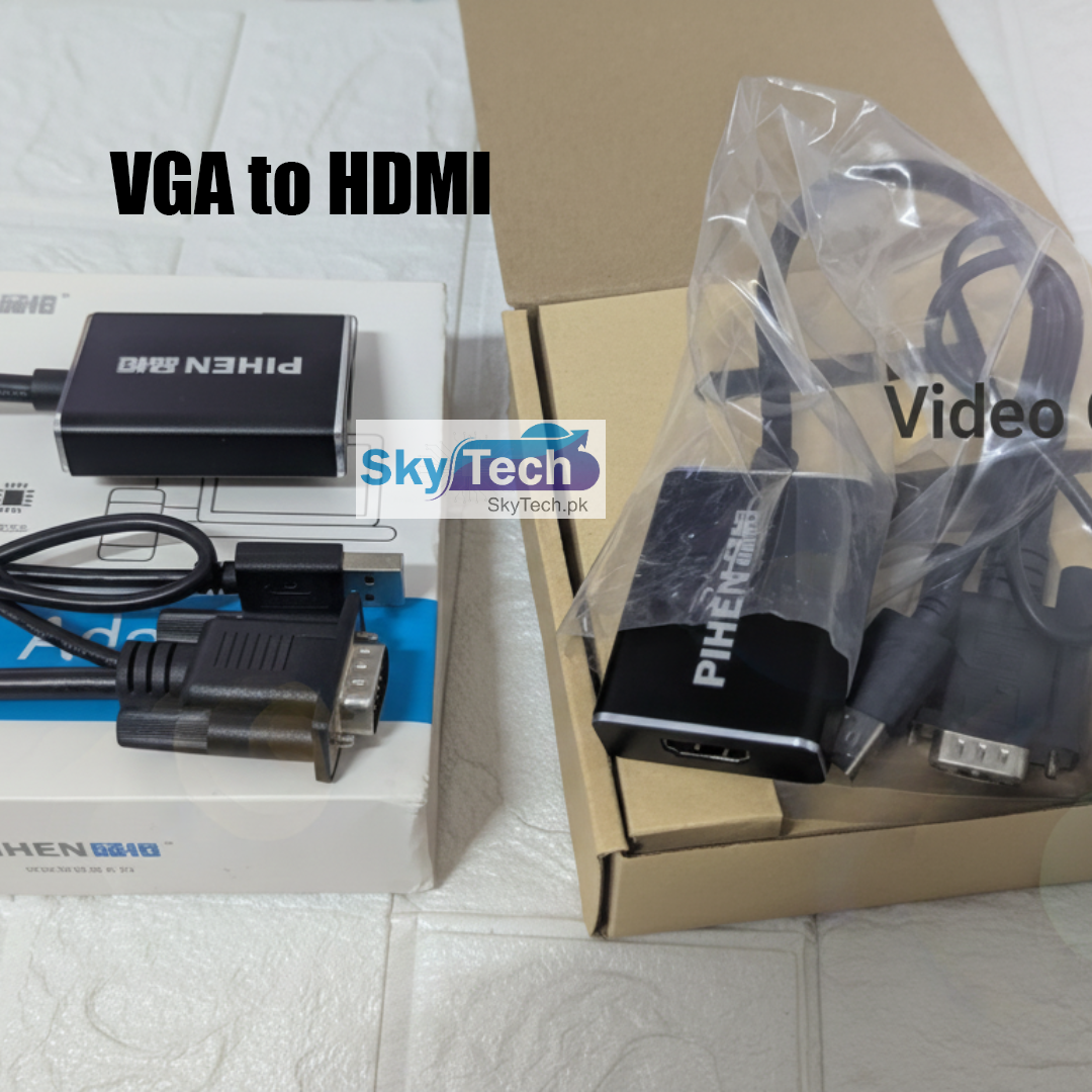 VGA to HDMI Cable Converter with 1080P Audio Adapter VGA2HDMI adapter 1080P Audio Adapter For PC Laptop to HDTV Projector