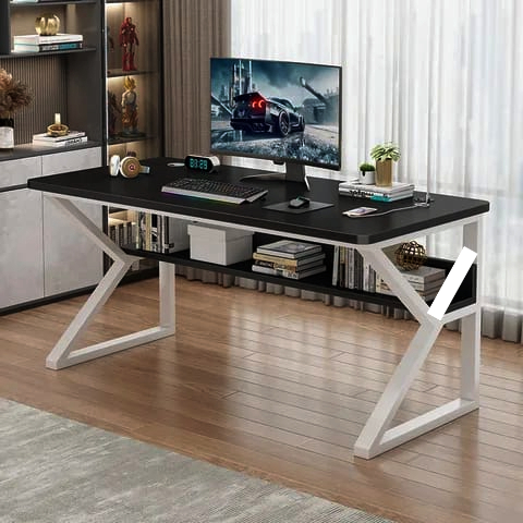 Gaming Table and Office working Table, Study Table, Writing Table, Laptop Table, Computer Table, Metal powder coating iron frame, best suited for Home Office and Living Room Furniture,