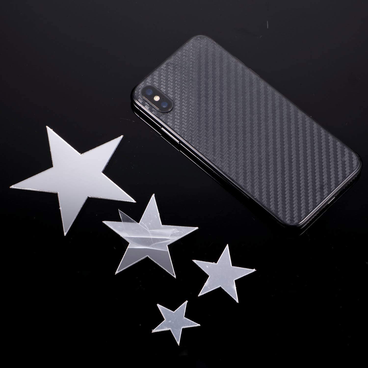 最大65％オフ！ Yaju Detachable Acrylic Mirror Set Wall Sticker Decal For Home