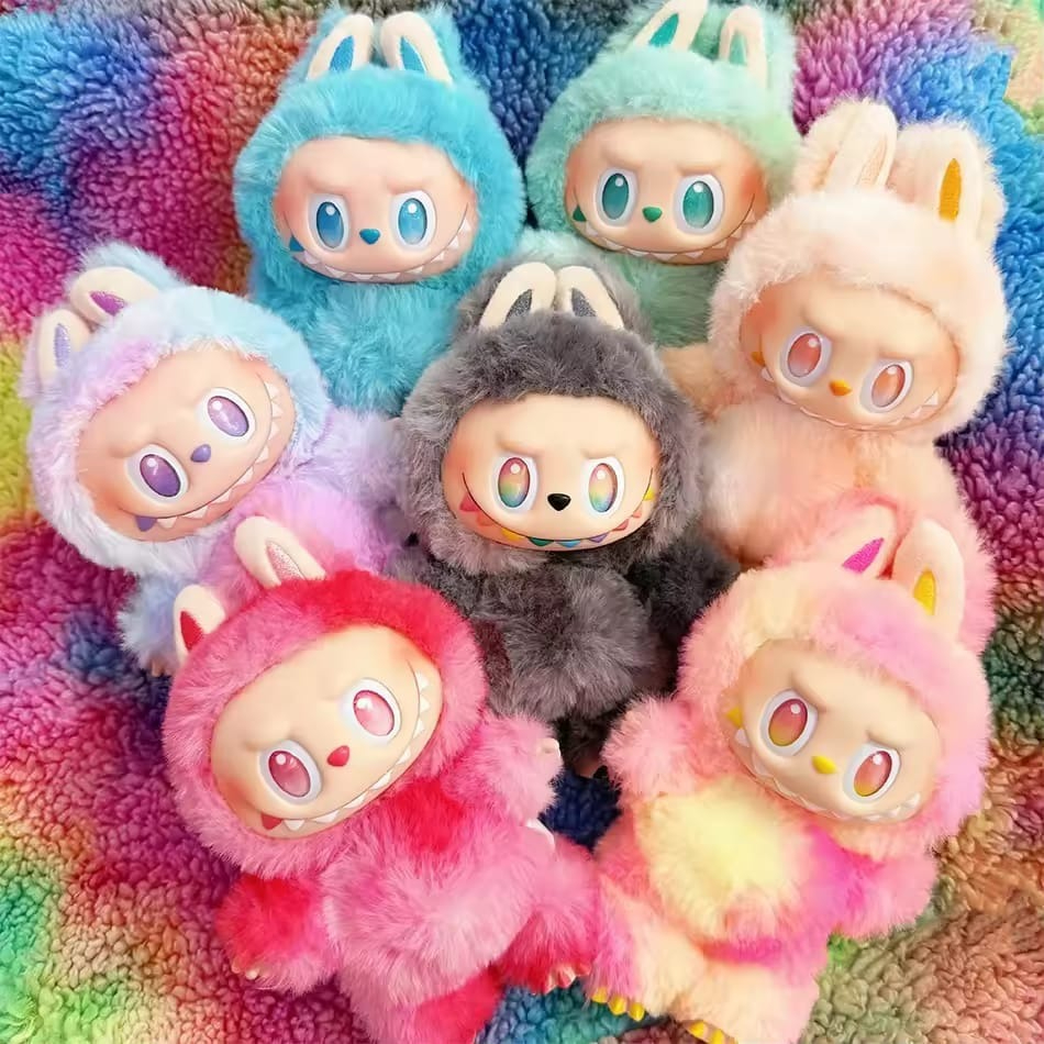 Labubu Doll Blind Box v3 Big Into Energy | 7inches / 17cm Original Size Pop Mart Labubu Dolls Toy Key Chain Labubu Plushie Monster | Labubu Big Into Energy Collection with Hanging Loop