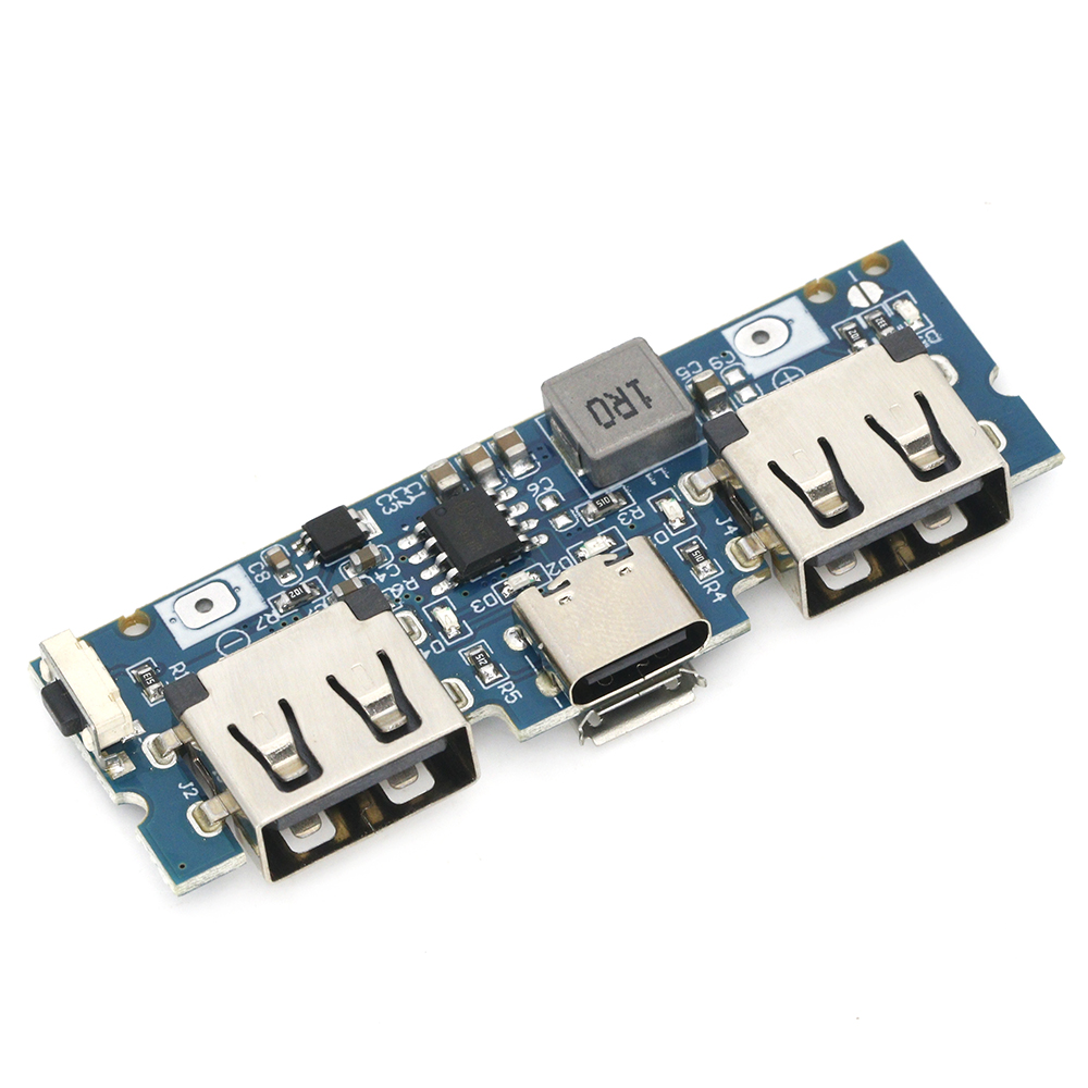Carte De Chargeur USB Double 5V 2.4A Pour Batterie 18650 - Protection Circuit Lithium, Marque LIAOTEC | Neuf Sous Blister