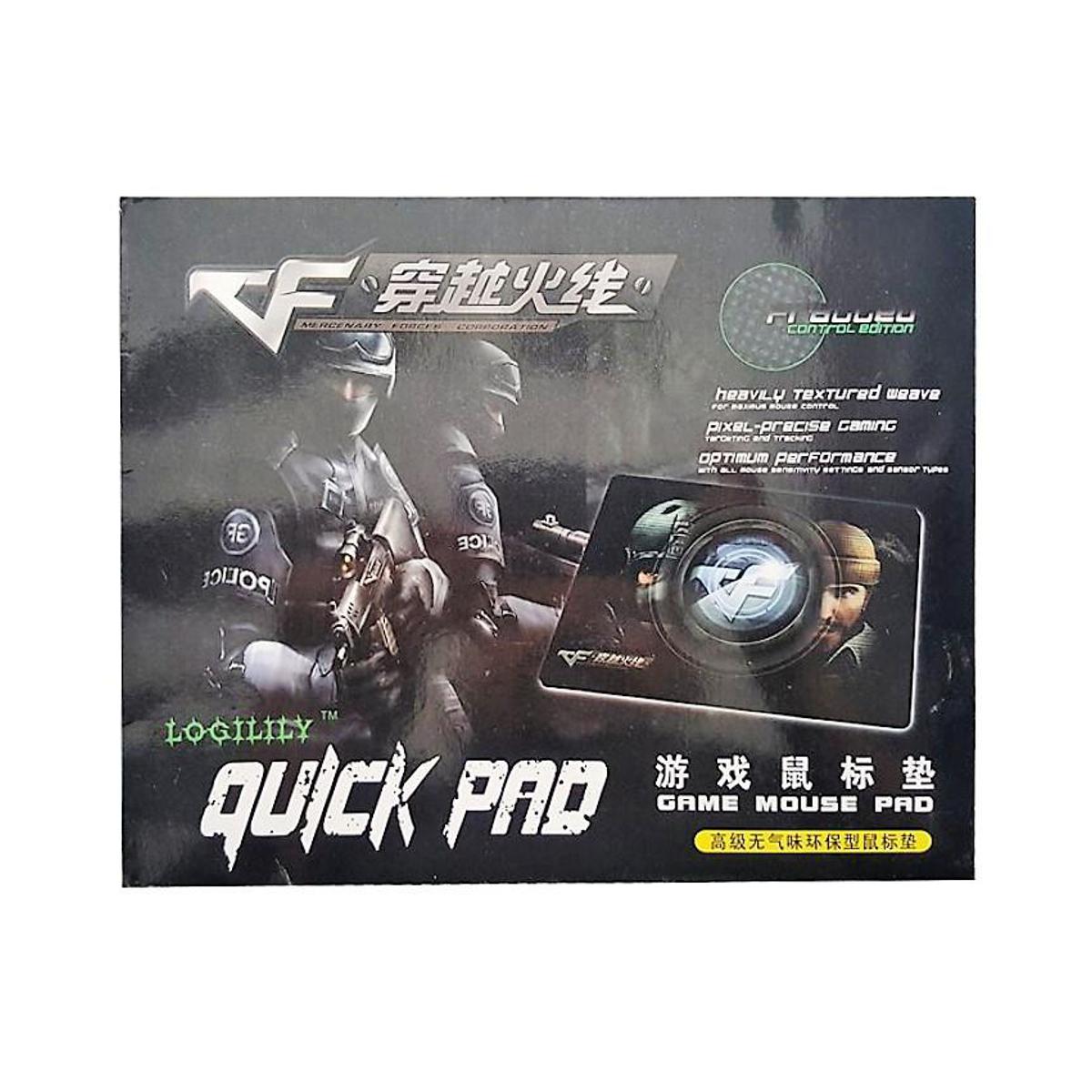 Logilily Quick Pad (28cm x 23cm) Control Edition Non-Slip Gaming Mouse Pad – Black price in Pakistan