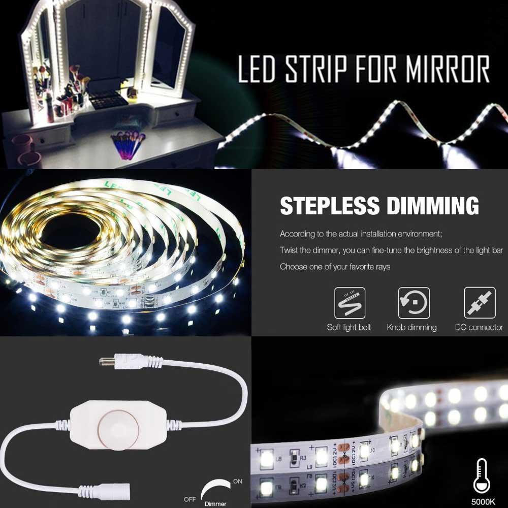 Dimmable Led Strip Lights Kit 5m 2835 Leds Ribbon Lights For Diy