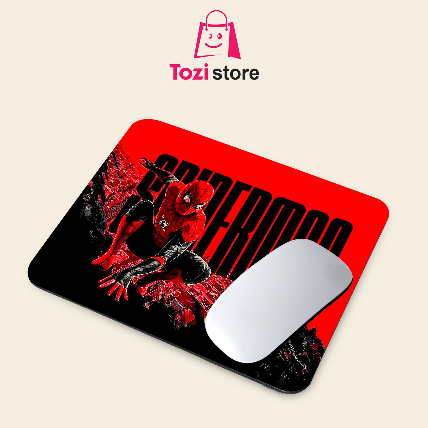 Gaming Mouse Pad Premium  8" x 6.5  Thick Non-Slip Rubber Base, Smooth Cloth Surface for Precision Control - Tozistore