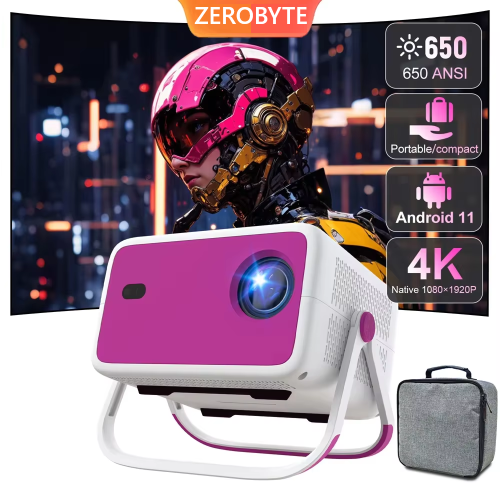 TP350 Projector 650 ANSI 1080P Auto Focus Android 11 Wifi6 BT5.2 Portable Outdoor Video Smart Home Theater Projectors